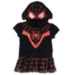 Marvel Spider-Man Miles Morales Little Girls Cosplay Graphic T-Shirt Dress And Leggings Outfit Set Black 7-8