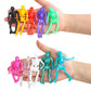 DIYASY Stretchy Skeleton Toys - 50 Pack Halloween Party Favors, TPR Material, Fun Gifts for Kids, Model DM368M4P1