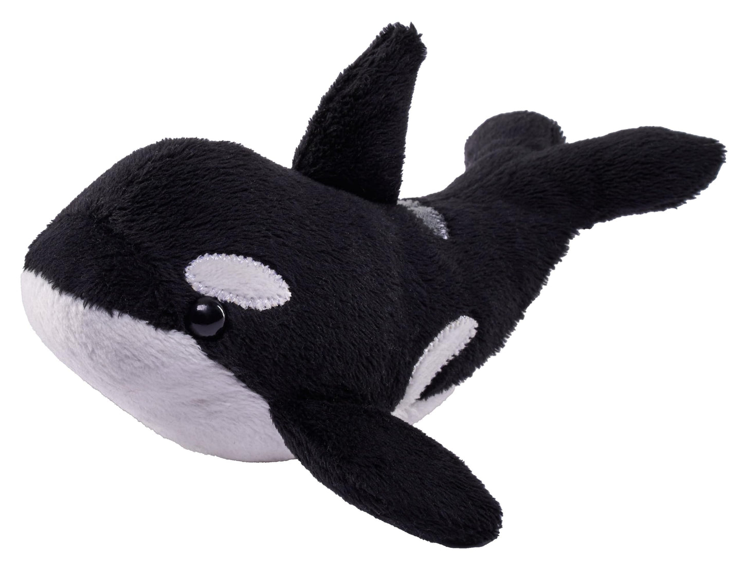 Wild Republic Pocketkins Eco Orca  Stuffed Animal  5 Inches  Plush Toy  Made from Recycled Materials  Eco Friendly