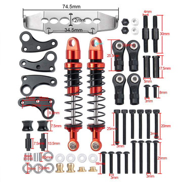 Benedict Harry 2pcs Rear Cantilever Kit Suspension Shock Set for RC Car TRX4 TRX-4 Upgrades Parts Accessories