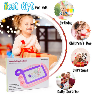 Aliskagze Toddler Toys Age 1-2,Erasable Toys For 1 2 Year Old Girl Magnetic Drawing Board For Kids, A Etch Easter Gift For 2 3 Y