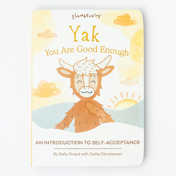 Slumberkins Yak Snuggler & 2 Board Books Complete Set Bundle | Promotes Self-Acceptance & Positive Self-Talk | Social Emotional Tools For Ages 0+ (Yak Snuggler Plush + 2 Board Books)