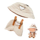 Doll Clothes for 17cm Labubu - Outfit Set Doll Clothes Accessories for Labubu - Fashion Hat and Overalls Outfit Set,Luxury Cute