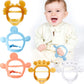 5 Pieces Baby Teething Toys For 6-12 Months Silicone Teether Hand Teether With Adjustable Wristband Anti-Dropping Chew Toys For