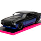 Pink Slips 1:24 W5 1971 Chevy Chevelle SS Die-Cast Car w/Base, Toys for Kids and Adults(Blue/Black Gradient)