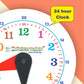 Edulearnable Toy Clock For Early Time Learning For Kids Gift For Little Boys Girls Educational Montessori Teach And Learn Dummy