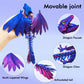 Qouxz Dynamic 3D Printed Dragon Eggs With Dragon Inside,3D Dragon With Wings Movable, Feathered Wyvern Dragon,Full Articulated C