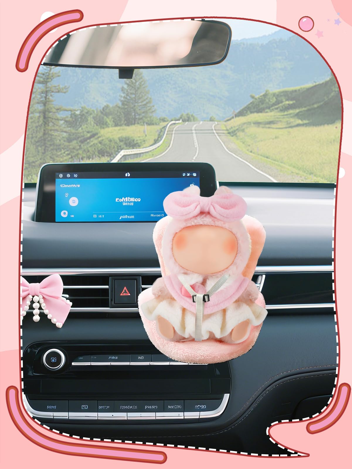 Unique Clothes Set for 17cm Dolls - Cute Bow Shawl Puffy Skirt Suit Outfit Accessories for Dress Up Dolls Play & Collector Displ