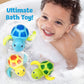 Bath Toys For Toddlers 1 2 3 4 5 Years Old,Pool Toys For Kids,Baby Funny Wind Up Swimming Turtle Bath Toy,Cute Floating Bathtub Water Toys,Gift For Preschool Child Boys Girls (3 Pcs)