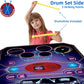 Qshark 2 In 1 Kids Music Learning Toys For Boys Girls, Drum Set + Piano Mat | Record & Playback, Built-In Songs, 8 Instrument So