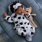 BABESIDE Lifelike Reborn Baby Dolls Black Girl - 20 Inch Soft Feeling Realistic-Newborn Baby Dolls Cute Real Life Baby Doll with