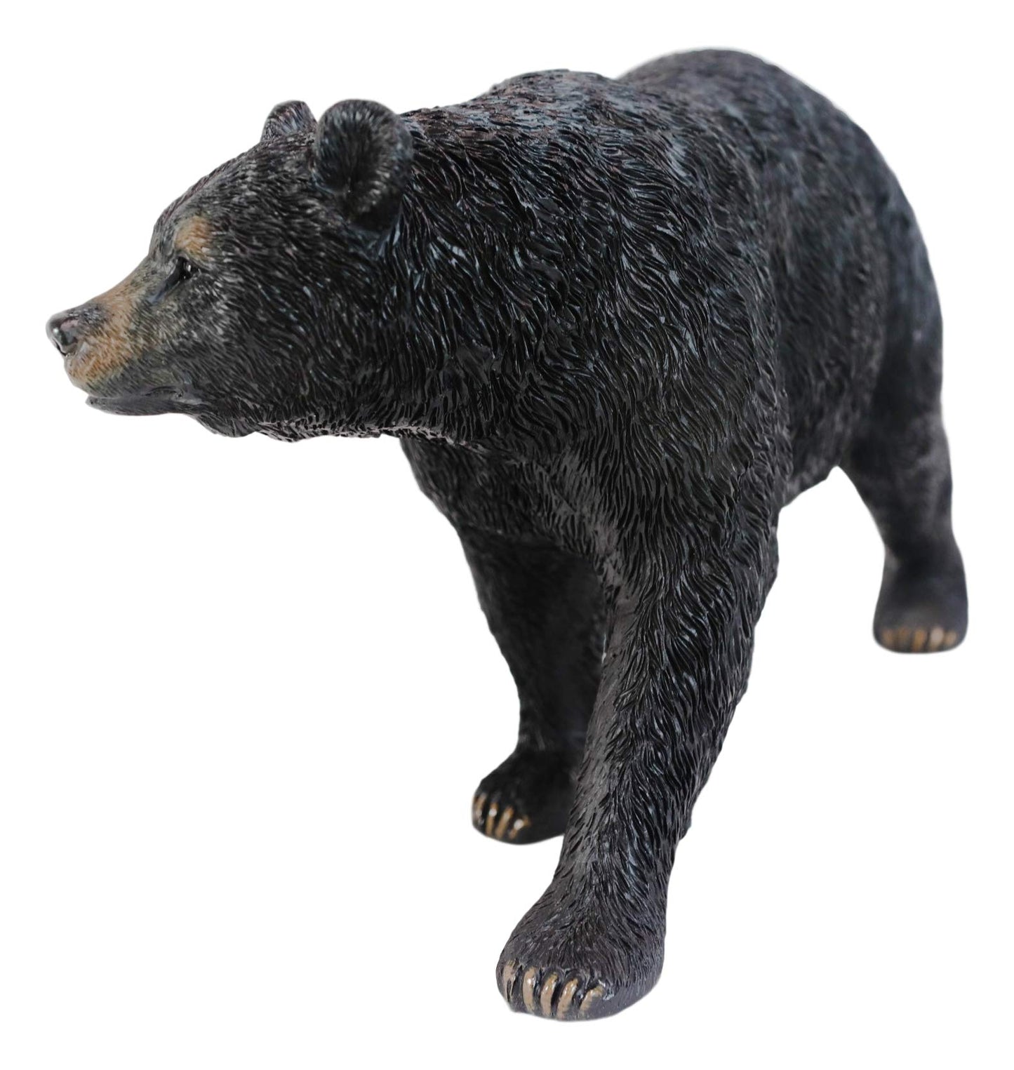 Ebros Gift 10' Long Realistic Roaming Black Bear Figurine Rustic Wildlife Forest Western Cabin Lodge Decor Bears Animal Sculpture