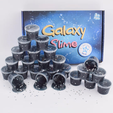 MERMAIDSLIME Galaxy Slime Party Favors, 24 Pack, Non-Sticky, Soft PVA, 6.53x9.5x1.48 inches, Blue, Ideal