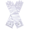 Bibuty Princess Dress Up Accessories Princess Gloves For Little Girls, White Toddler Gloves For Girls Princess Dress Up Set, Costume Gloves Set Toy Gift For 3 4 5 6 Year Old Toddler Girls