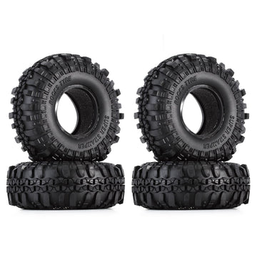 INJORA RC Tires 1.9inch 4Pcs RC Rubber Tyre Set Wheel Tires for 1:10 RC Crawler Axial SCX10 90046 SCX10 III AXI03007 Tamiya CC01