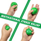 Toaob Motivational Stress Balls For Kids And Adults 6 Pack Stress Relief Balls Squeeze Balls 2.5 Inch Colorful Foam Balls For Ha
