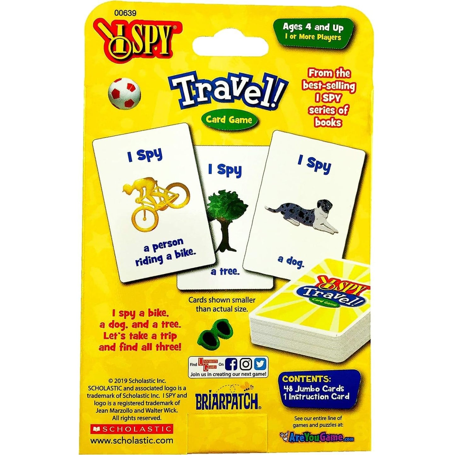 Briarpatch Spy Travel Card Game, Based On The Spy Books,For Preschool Kids, Ages 4+