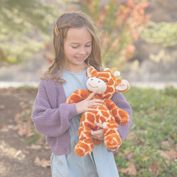 World's Softest Plush Giraffe, Lushee, Large, 16'' Stuffed Animal for Baby, Toddler, Kids, Adults - Giraffe Plush Toy-Adorable T