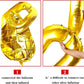 Virtue Morals 32 Pcs 32 Inch Foil Chain Balloons Jumbo Chain Balloons For 80S 90S Party Decorations Giant Balloon Chain Balloons Gold