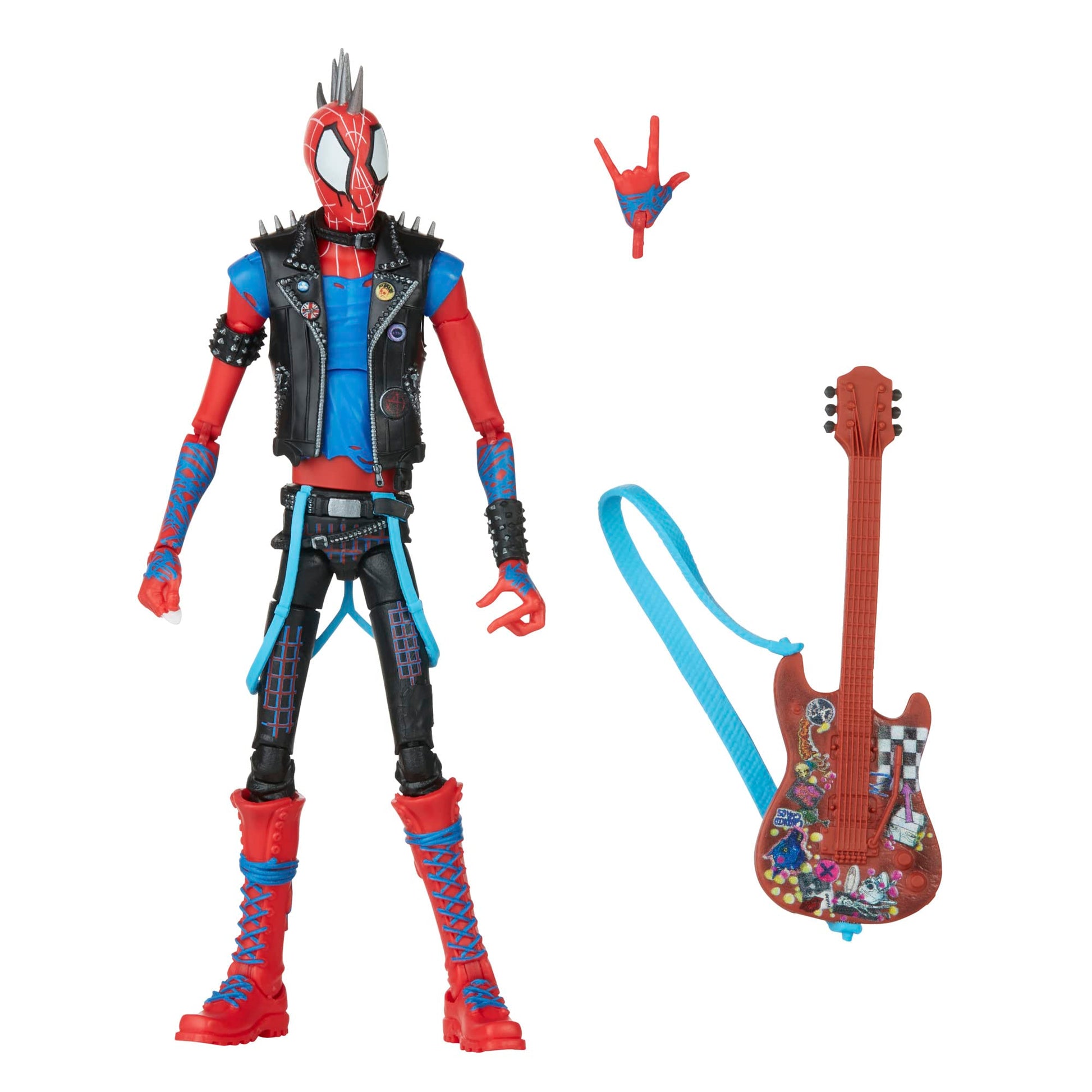 Marvel Legends Series Spider-Man: Across The Spider-Verse Spider-Punk 6-inch Action Figure Toy  1 Accessory-New