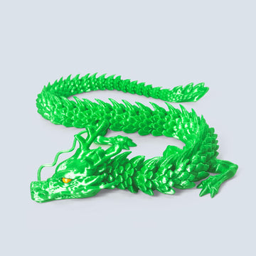 Whattiho 3D Printed Dragon, Articulated Dragon Fidget Toy Posable Flexible Dragon Toys For Car Decoration And Ornament Figures