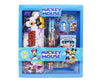 Movanspro Cartoon Printed Stationery Gift Set For Kids, 6 In 1 School Kit With Pencil Box, Colours, Pencil, Eraser, Scale, Sharp