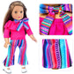 Zita Element 11 Pcs American Doll Clothes Dress And Accessories For 18 Inch Doll - 5 Sets Doll Outfits + 2 Pairs Random Style Shoes For 18 Inch Doll