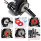 Que-T RC Car Belt Drive Transmission Gears System for 1:10 Axial SCX10 90046 Upgrade Parts (for 3.17mm Motor Gear)