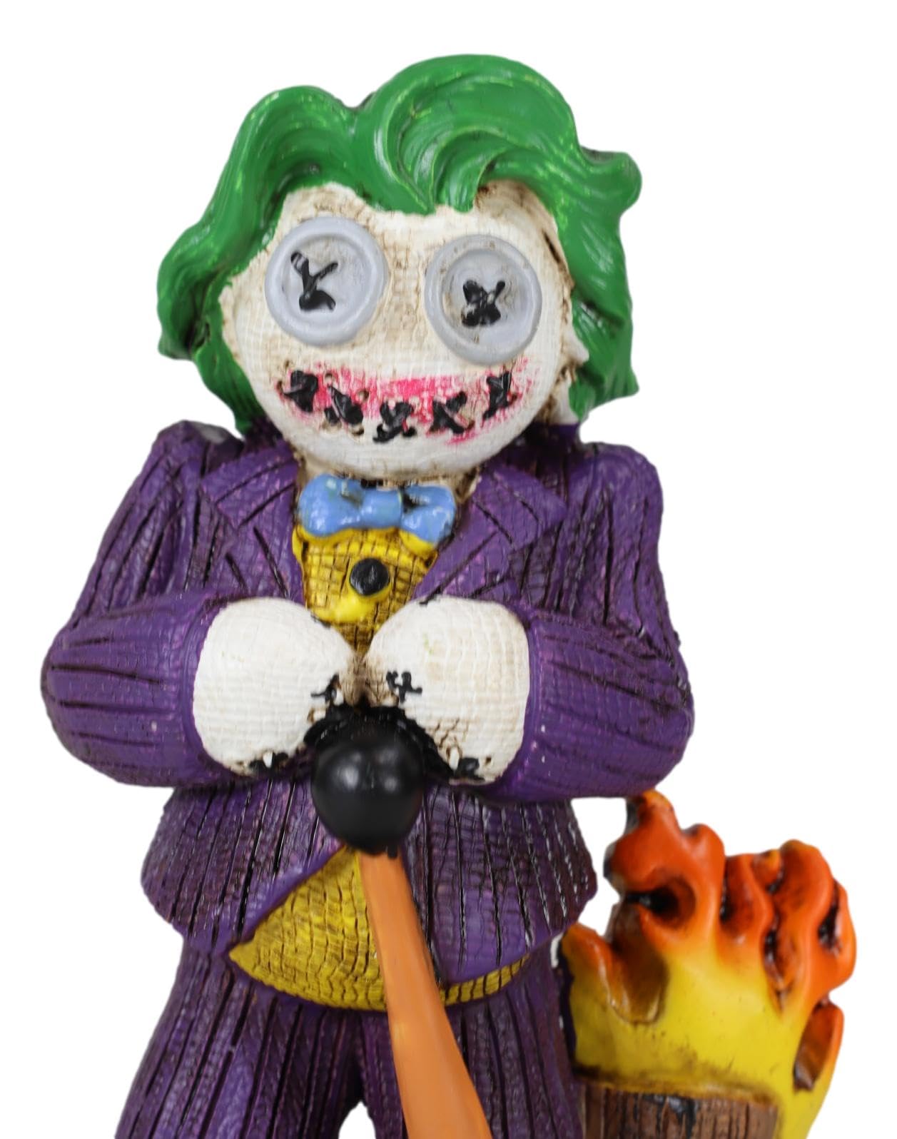 Ebros Day Of The Dead Pinheadz Monster With Voodoo Stitches Figurine Halloween Collectible Toy Fantasy Mythical Beings Undead Apocalypse Horror (Joker Clown Arch Villain)