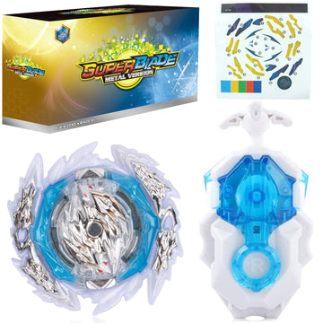 Bey Battling Top cutting edge Battle Set  B-189 Guilty Longinus Kr MDS-2 Spinning Top Starter Set with Launchers  Toy Gift for Boys Kids Children Ages 6+