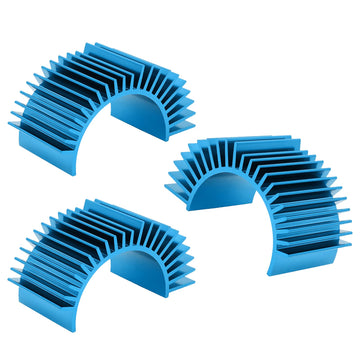 (3-Pack) Aluminum RC Motor Heatsink for 540 550 Size Motors Electric Engine Cooling Fans Brushed Brushless Models RC Car Accesso