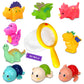 Bath Toys For Kids Ages 1-3 - Mold Free Infants Baby Toddler Bathime Toys 6-12-18 Months - No Hole Bathtub Toys - Gifts For 1 2 3 4 Years Old Boys Girls - Pool Water Table Toys Baby Bath Essentials
