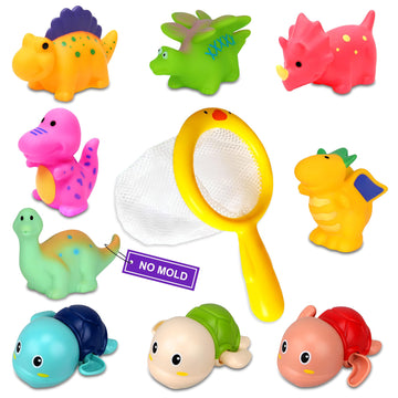 Bath Toys For Kids Ages 1-3 - Mold Free Infants Baby Toddler Bathime Toys 6-12-18 Months - No Hole Bathtub Toys - Gifts For 1 2 3 4 Years Old Boys Girls - Pool Water Table Toys Baby Bath Essentials