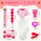 170 Pcs Valentines Day Gifts Classroom Supplies - Valentine Stationery Set with Heart Pencils, Notebooks, Rulers, Bookmarks, Tre