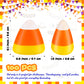 Deekin 100 Pcs Candy Corn Stress Toys Bulk 2.2 Inch Mini Squeezy Toys Novelty Halloween Stress Balls Trick Or Treat Decorations Halloween Party Favors For Kids Adults Birthday Gifts Anxiety Relief