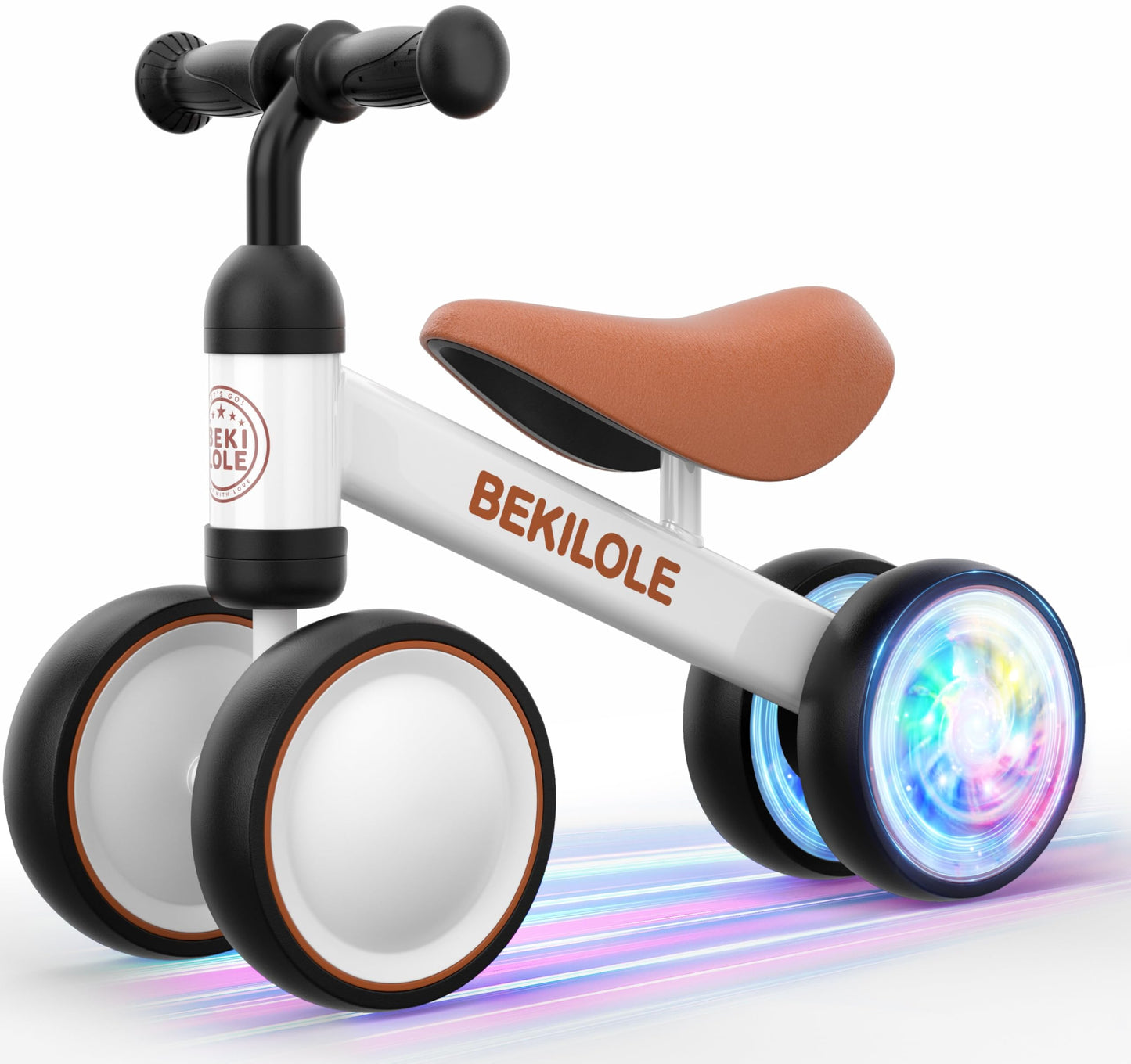 Bekilole Colorful Baby Balance Bike Toys for 1 2 3 Year Old Girl Gifts, 12-36 Month Toddler Balance Bike, First Riding on Toys, 