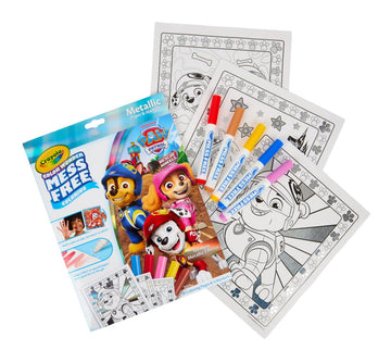 Crayola PAW Patrol Color Wonder Mess Free Coloring Set, Metallic Markers & Paper, PAW Patrol Toys, Toddler Coloring Kit, Travel 
