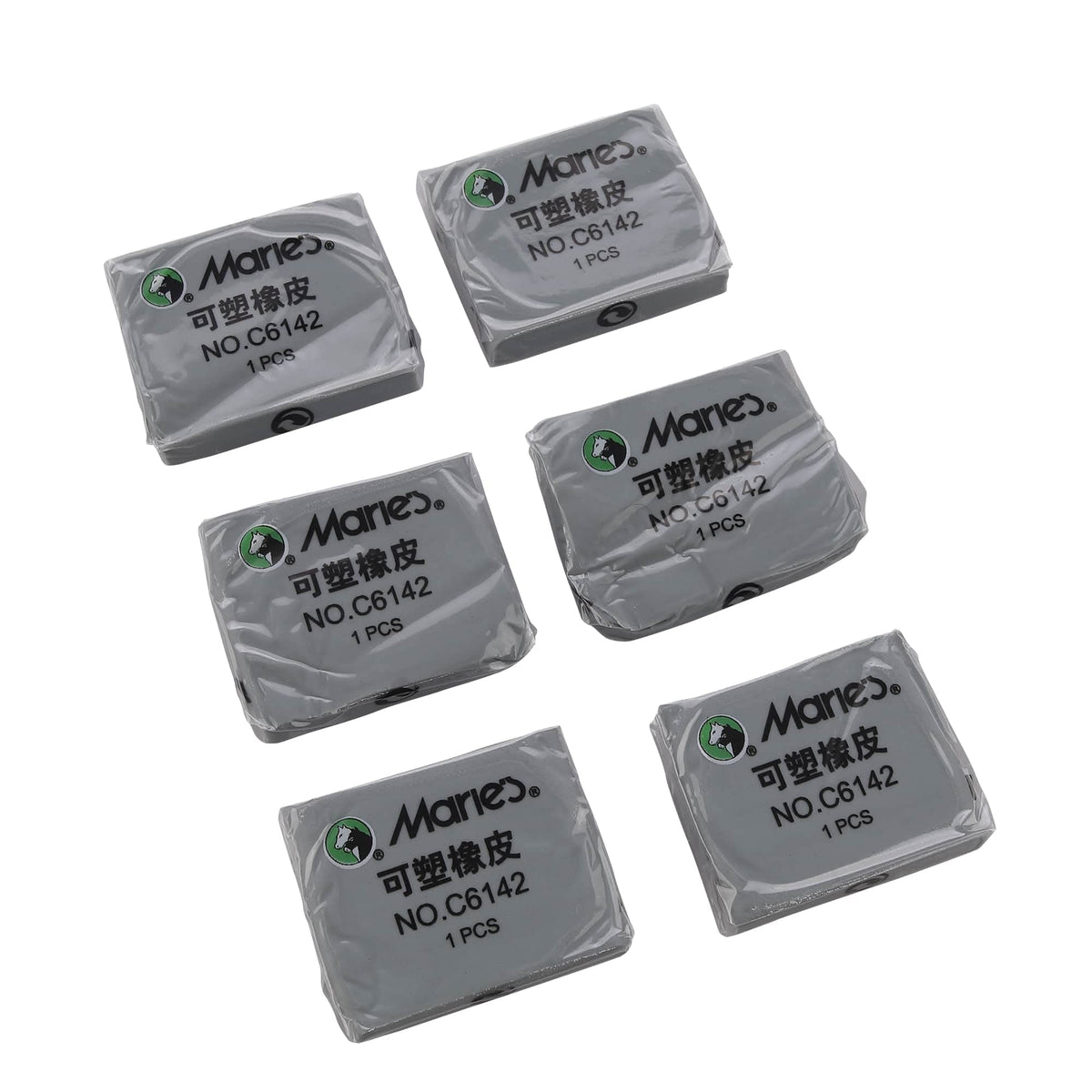Worison Maries Kneadable Art Eraser (Set Of 6Pc)
