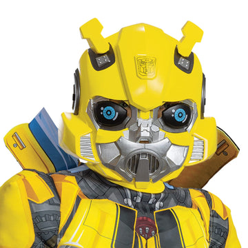 Bumblebee Costume, Muscle Transformer Costumes For Boys, Padded Character Jumpsuit, Kids Size Extra Small (3T-4T)