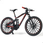 Risopen 1:8 Scale Die-Cast Alloy Mini Mountain Bike Bicycle Model Toy Finger BMX Gift Desktop Decoration Crafts for Cycling Lovers(Red)