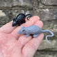 Aorvoras Miniature Rat,Halloween Miniatures,Halloween Dollhouse,Fairy Garden Accessories,Halloween Terrarium,Halloween Craft Sup