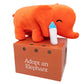 Follow Your Legend Timmy 9'' Baby Elephant Plushie With Milk Bottle - Adopt Me Plushies, Stuffed Animal, Cute Plushies