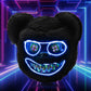 BADALU Led Mask, Halloween Mask LED Light up Mask Bear Scary Mask Bloody Plush Head Mask for Festival Cosplay Halloween Costumes