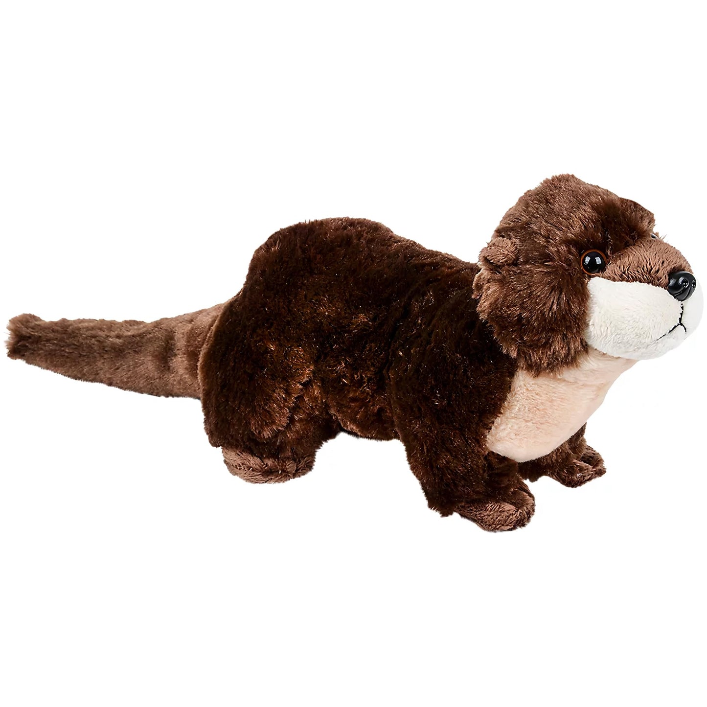 Adventure Planet Plush River Otter Toy with Baby, 12.5" Long, Original Color, Model AP-BLROT, Soft Plastic Material