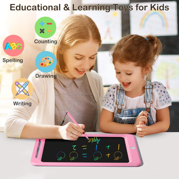 Beydoa Lcd Writing Tablet For Kids, Colorful 12 Inch Doodle Board, Toddler Toys For 3 4 5 6 7 8 Years Old Boys Girls, Drawing Bo