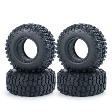 RC-Hub 4PCS 1.0'' Crawler Tires Micro Rubber Tires for 1/24 Axial SCX24 90081 AXI00001 AXI00002 AXI00005 AXI00006 RC Crawler Car