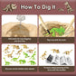 Byncceh Dinosaur Fossil Digging Kit - STEM Toy for Kids 6-12, Excavates 12 Bones, Glow in The Dark, 6.24 x 13.65 x