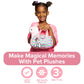 Little Jupiter Pet Plush Set With Purse W/Reversible Sequins & Charm - Stuffed Animal Toy For Kids Ages 4-7 - Stuffed Animal Purse - Stuffed Animals For Girls - (Pink Llama)