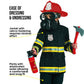 Morph Black Firefighter Costume For Kids Fireman Costume For Boys Fire Fighter Costume For Boys Kids Fire Fighter Outfit Boys Medium
