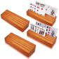 Hismocal 4 Pack Playing Card Holders Deck Stand, Play Cards Holder For Kids Or Elder People, Hands-Free Wood Holder Racks Set Of